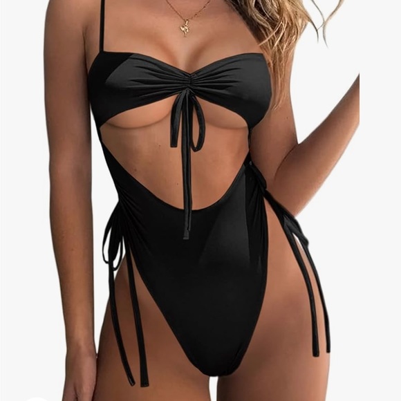 ioiom Womens Sexy High Waisted One Piece Swimsuit Tummy Control Bathing Suit - Picture 1 of 5